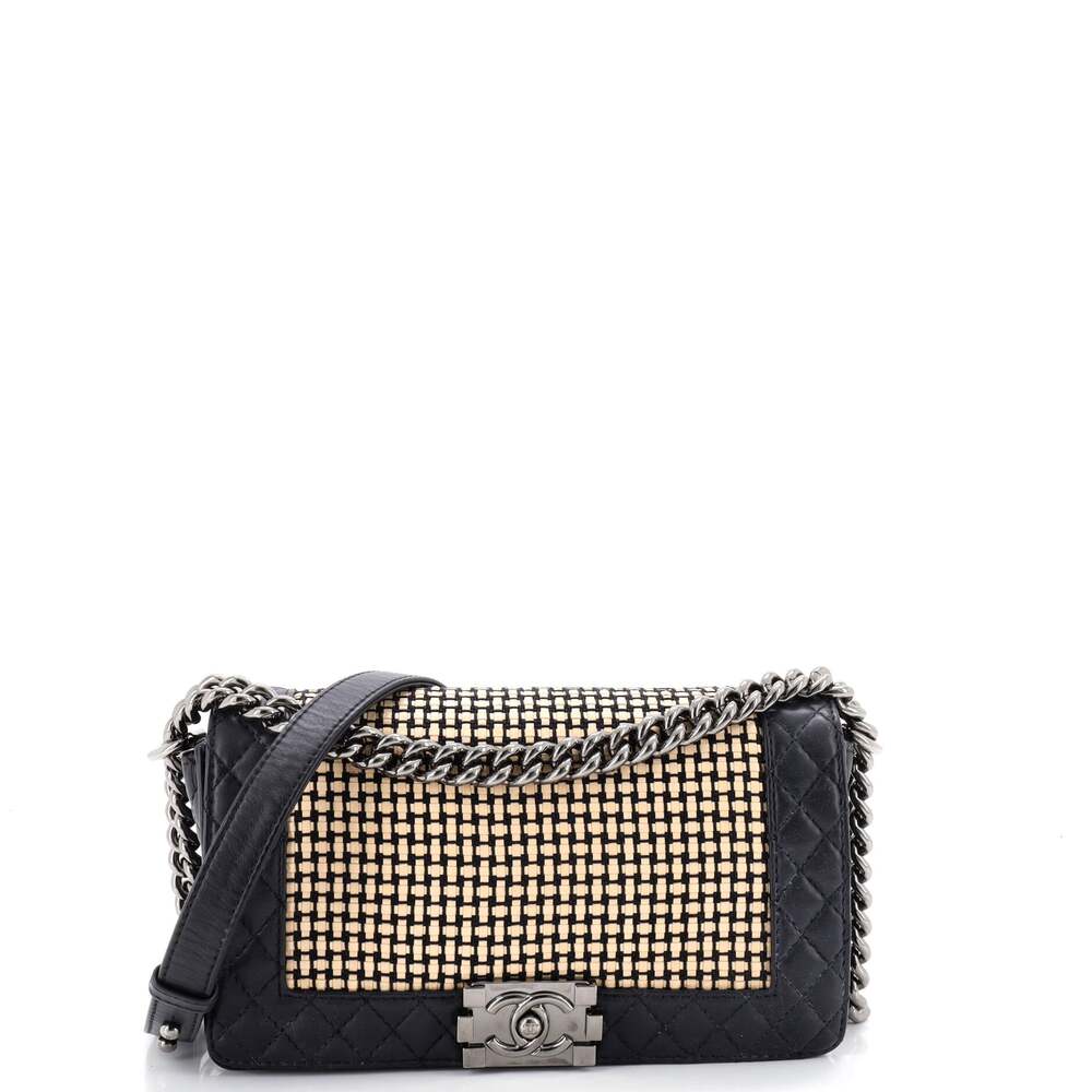 Chanel Reverso Boy Flap Bag Woven #258817C31B